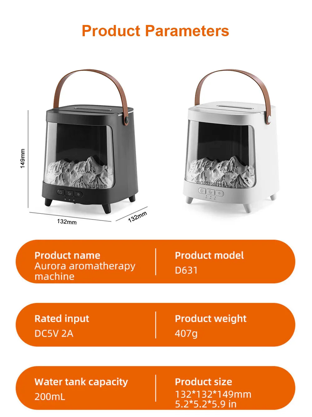 Air Humidifier Aroma Diffuser Colorful Flame Essential Oil Diffuser Home Mini Fragrance Diffuser Humidifier with Remote Control